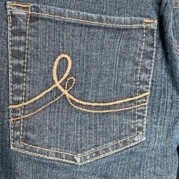 Loft Curvy Bootcut Jeans Women’s 4 Dark Wash Stretch Denim Low Rise - Picture 9 of 11